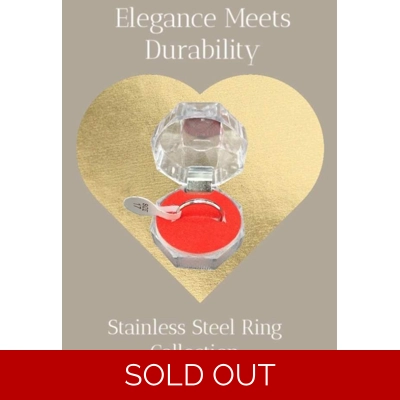 Simple Style Stainless Steel Ring Size 17